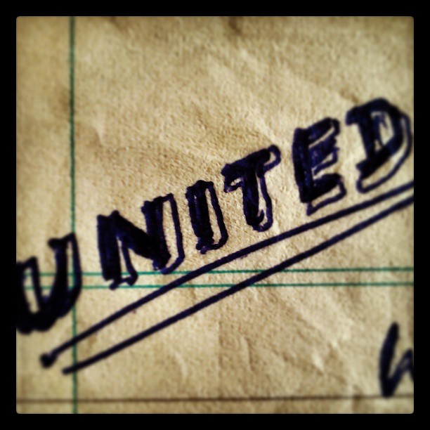 #united #inked #handwritten #note