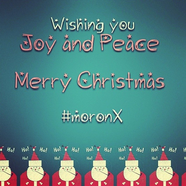 May all of you find joy and peace this festive season.. Merry Christmas to everyone from me and my family.. #merry #christmas #moronX