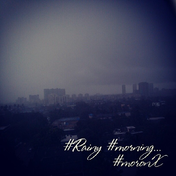 #Rainy #morning... #moronX
