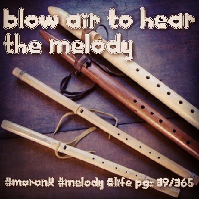 Blow air to hear the melody.. #moronX #life #melody
pg:39/365